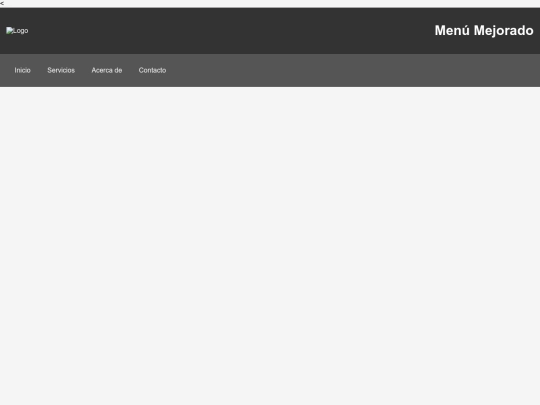 menu screenshot