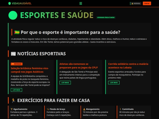 esportes screenshot