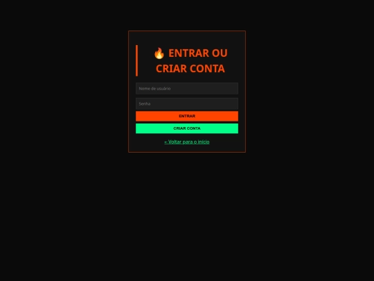login screenshot
