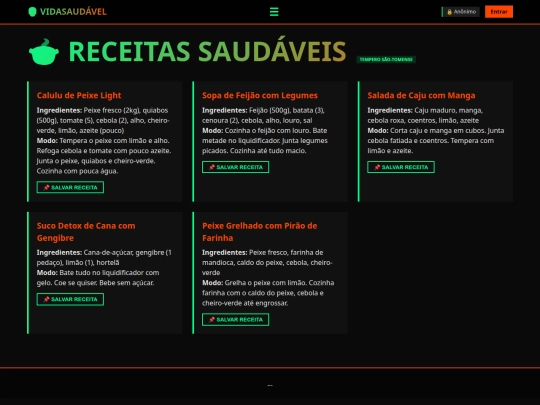 receitas screenshot
