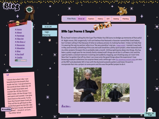 blog screenshot