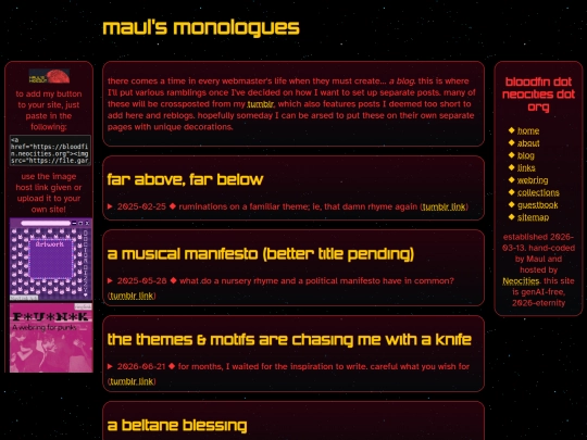 blog screenshot