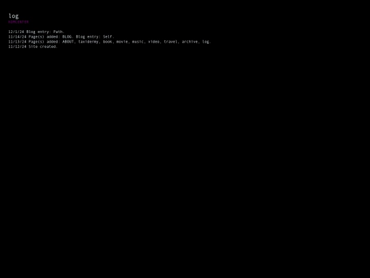 log screenshot