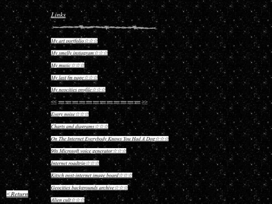 links screenshot