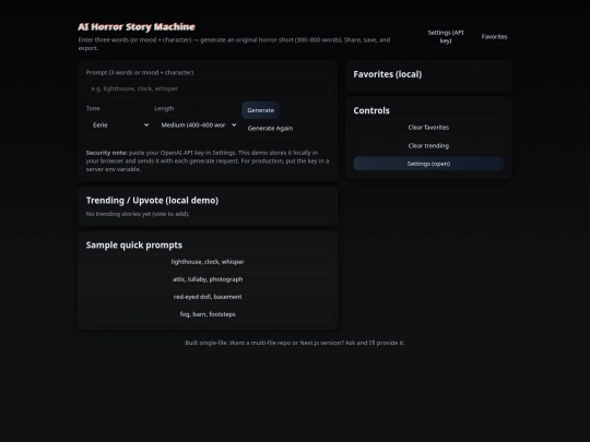 TheGame/ScaryStory screenshot