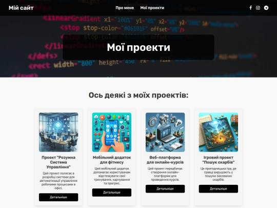 projects screenshot