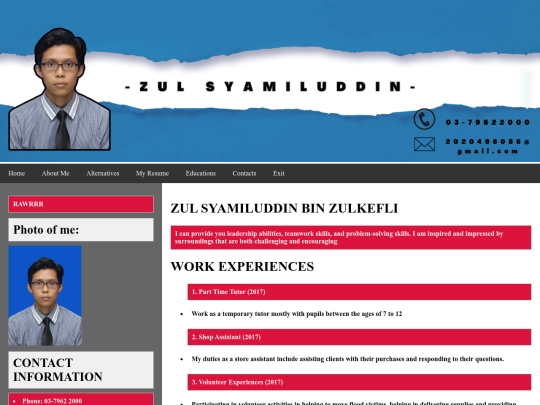 projects screenshot