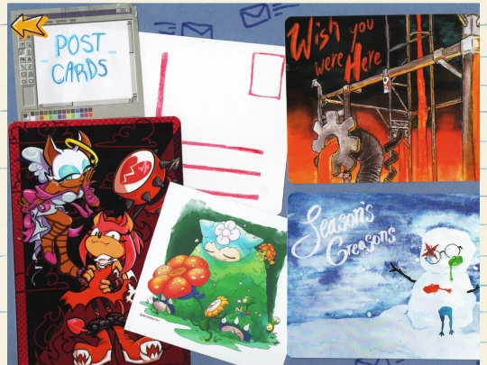 postcards screenshot