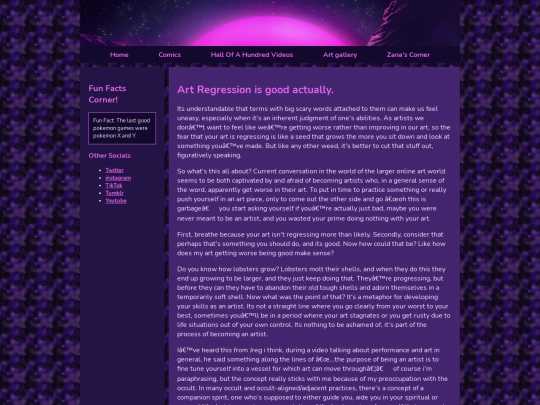 Zanas corner writings/Essay2 screenshot