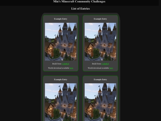 entries screenshot