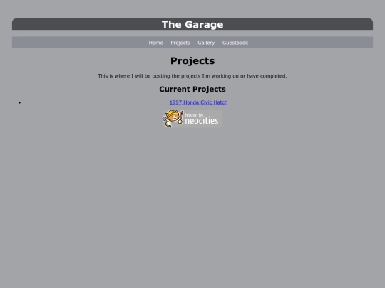Projects screenshot