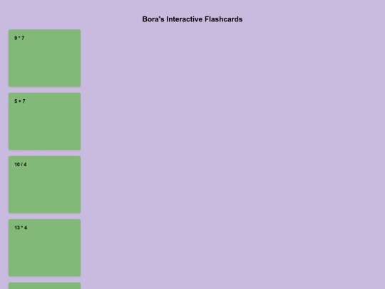 Review Cards screenshot