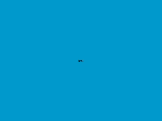 test screenshot