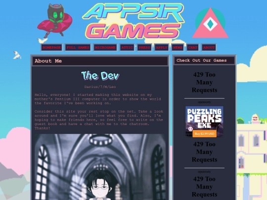 webmaster screenshot