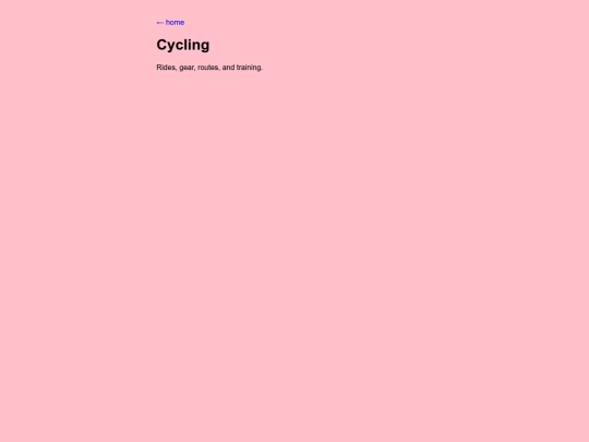 cycling screenshot