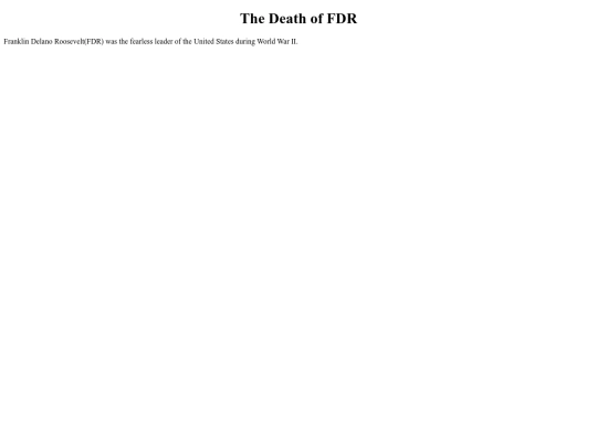 FDR screenshot