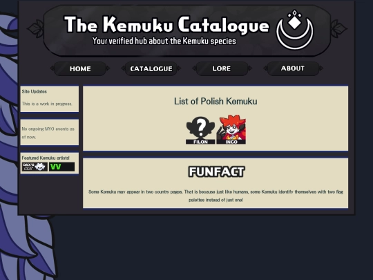 catalogue/poland screenshot