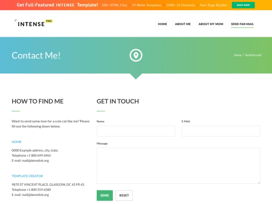 contact-us screenshot