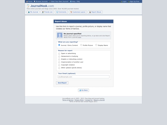 report screenshot