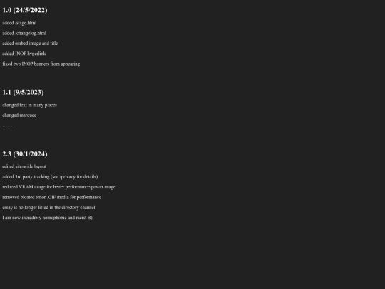 changelog screenshot