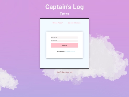 login screenshot