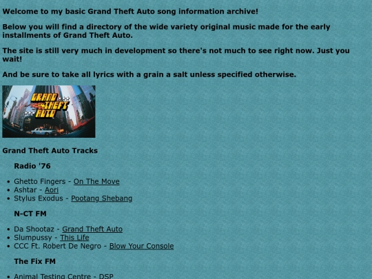 gtatracks screenshot