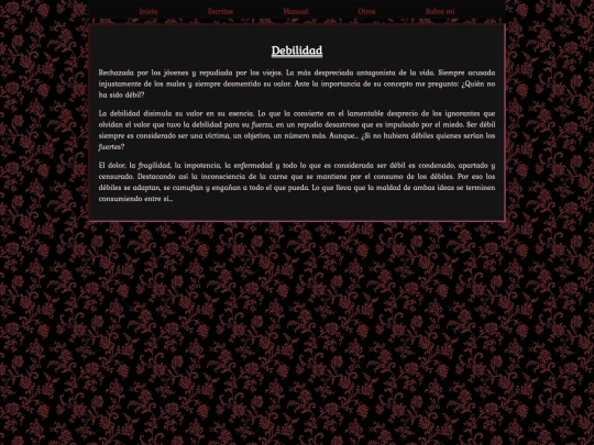 Sitio/Escritos/antiguos/Debilidad screenshot