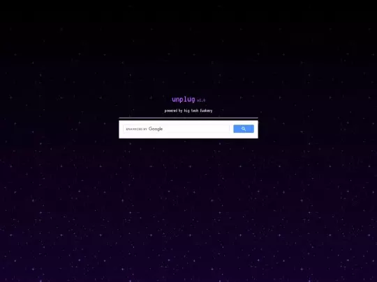 unplug-text screenshot