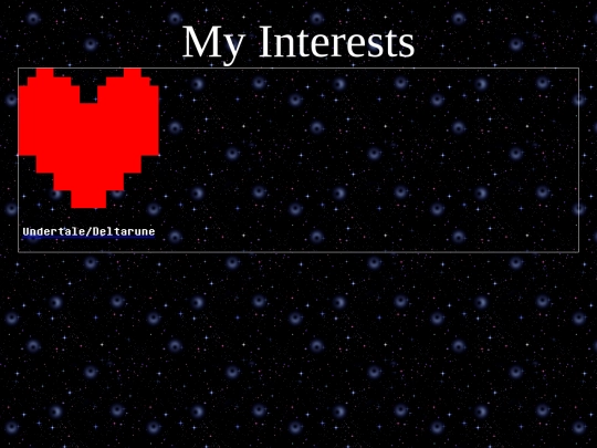 personal-site/interests screenshot