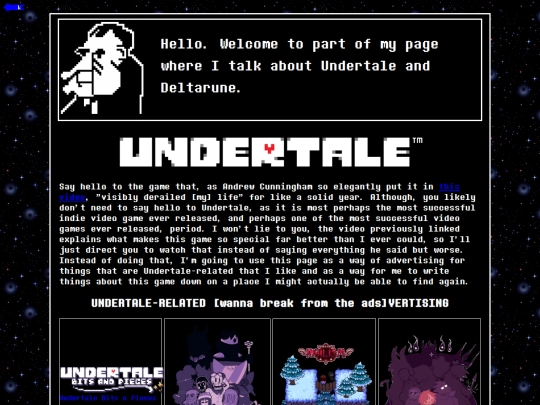 personal-site/interests/UTDR screenshot