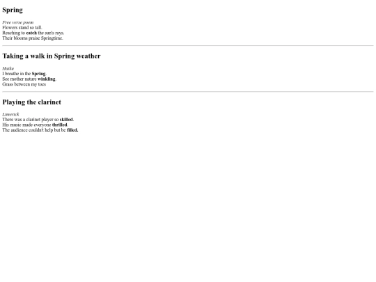 poetry screenshot