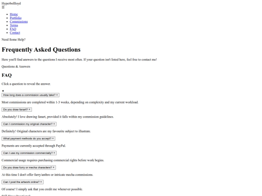 faq screenshot