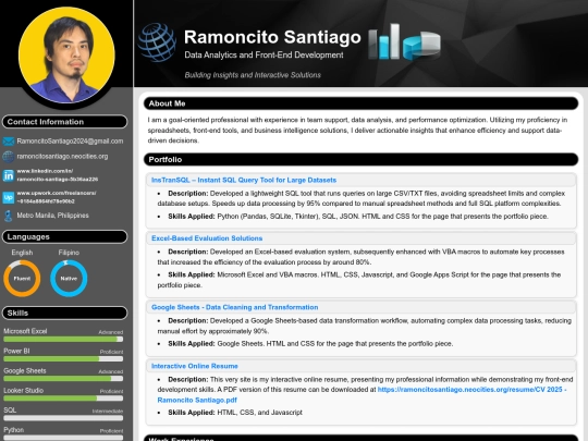 resume screenshot