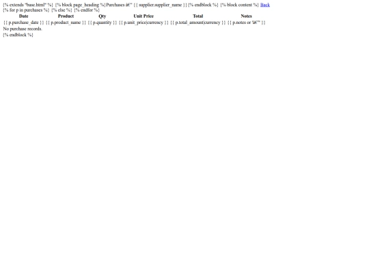 supplier_purchases screenshot