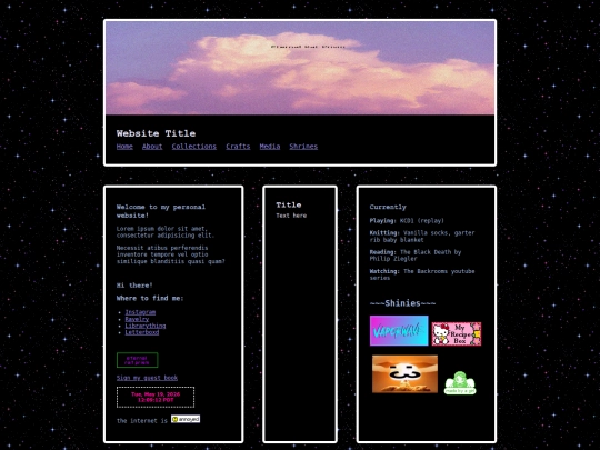page-template screenshot