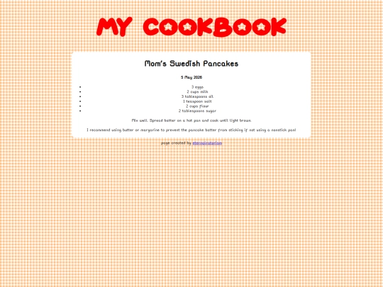 recipes/recipe003 screenshot
