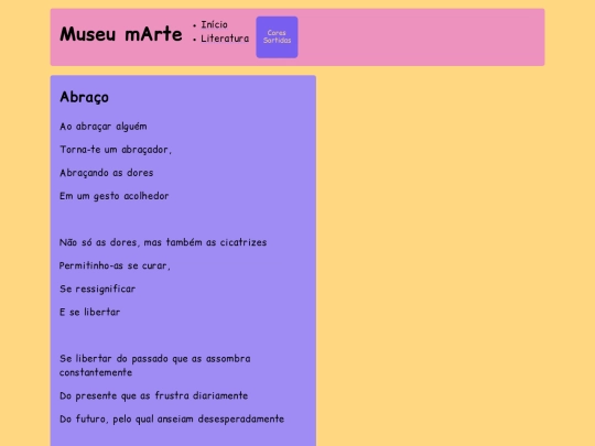 poesia/abraco screenshot