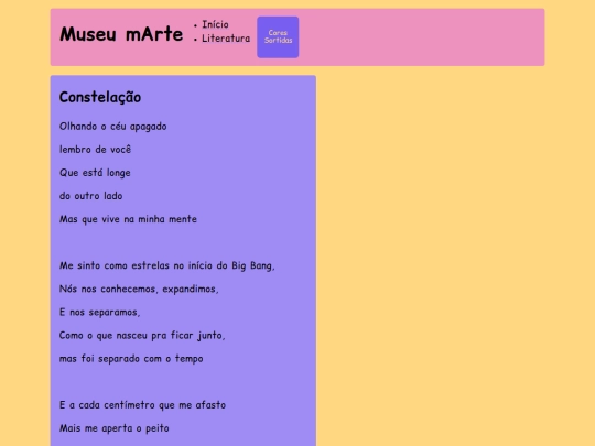 poesia/constelacao screenshot