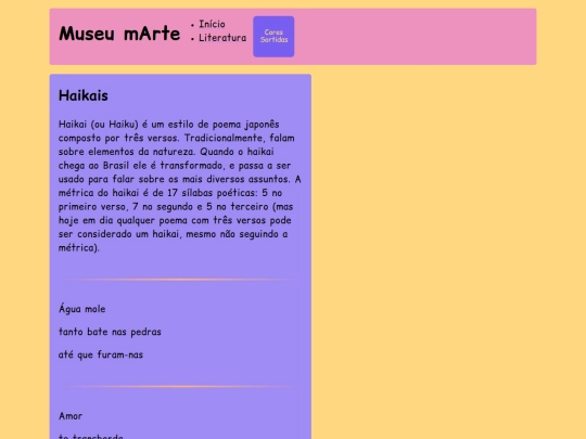 poesia/haikais screenshot