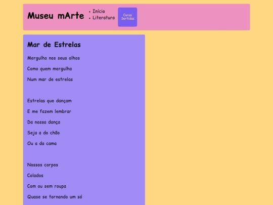 poesia/mardeestrelas screenshot
