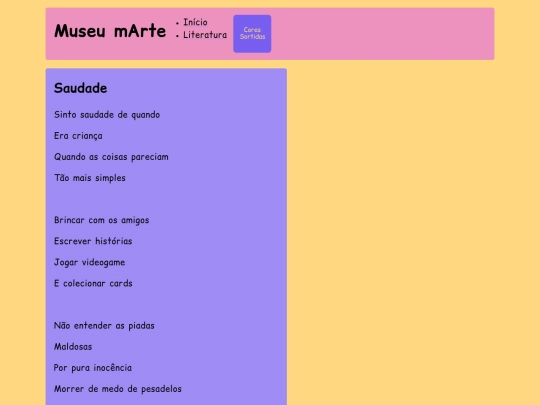 poesia/saudade screenshot