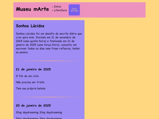 poesia/sonhoslucidos screenshot