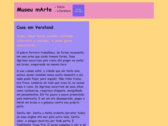 prosa/caosemverstand screenshot