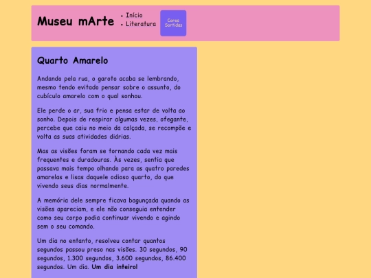 prosa/quartoamarelo screenshot