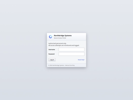 northbridge-systems/login screenshot