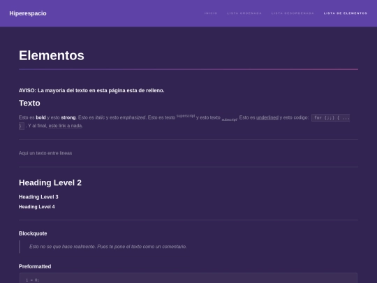elements screenshot