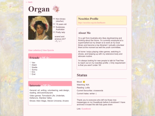 personal/about screenshot