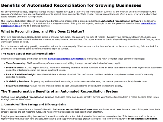 reconciliation screenshot