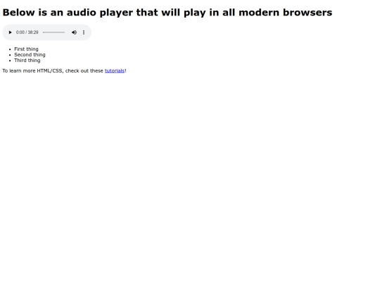udio screenshot