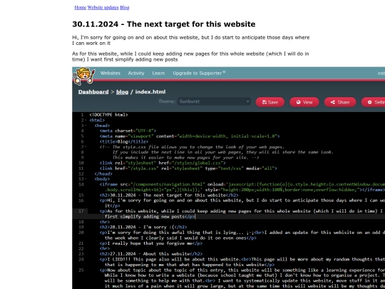blog screenshot